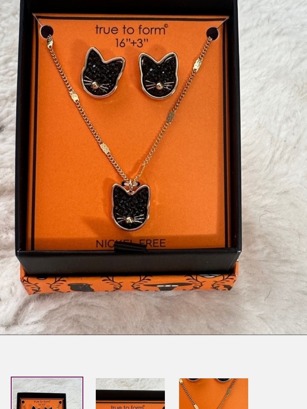 NWT STUNNING BLACK CAT JEWERLY SET/ TRUE TO FORM 🐈‍⬛️✨️🐈‍⬛️✨️